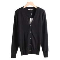 Mens West Lake Pavilion (Sen) spring dress embroidered letters wool cardigan knitted jacket SM318