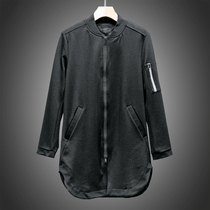 Mens West Lake Pavilion old (JP) Autumn simple metal zipper long jacket jacket JP155