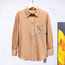 West Lake Pavilion (Ge) Autumn skin-friendly comfortable Modal color long-sleeved shirt OL107