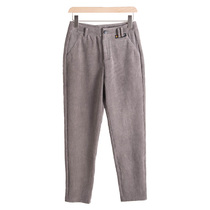 (5 fold second kill) (pick) winter four color into solid color corduroy casual pants thick trousers FC829