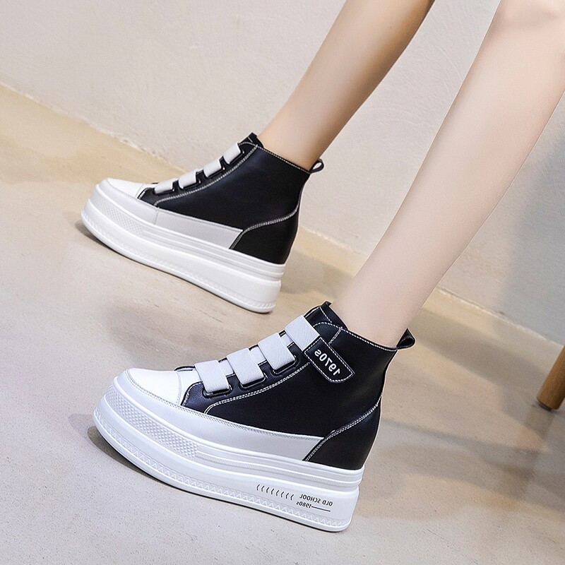 Muffin small white shoes women's thick bottom 2021 new spring and summer casual all-match net red ins tide heightening and thin shoes