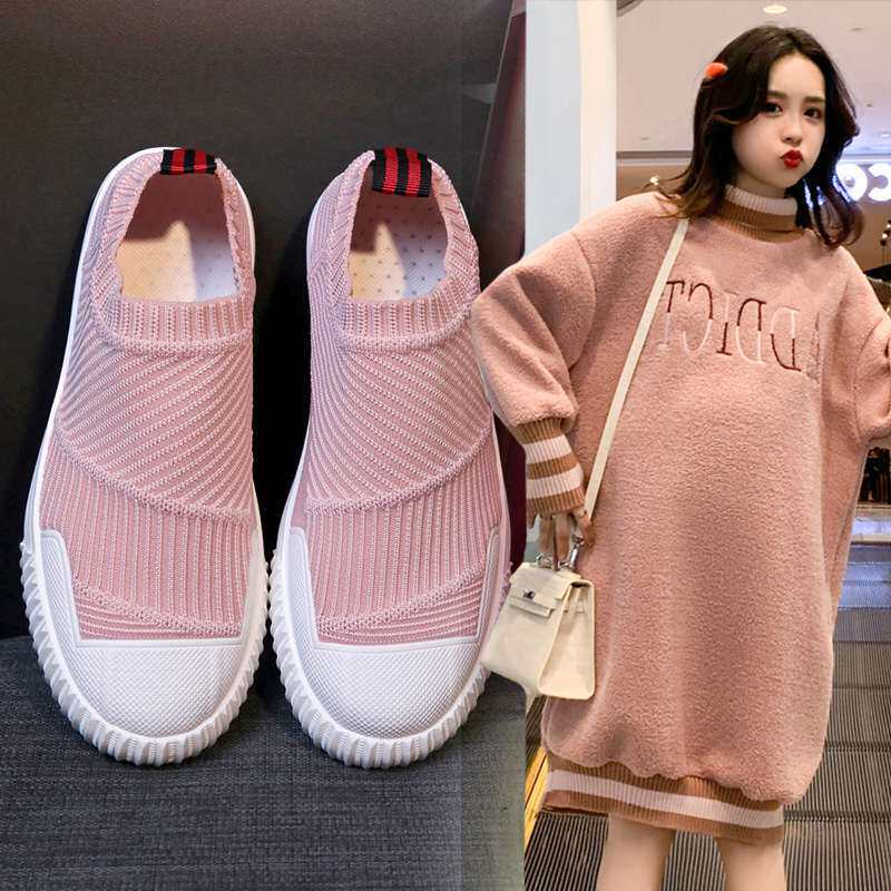Pregnant woman lazy shoes in spring and summer wear anti-slip hundred and breathable shoes pregnant soft soles