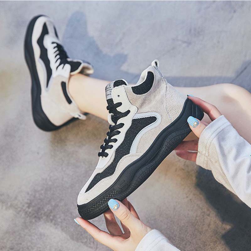 Korean daddy shoes female ins tide winter spring autumn niche net red super fire Zhixun plus cotton all-match casual sports shoes
