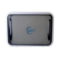 RV window self-towed car car accessories double-layer push window belt curtain round corner window non-right angle window