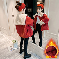 Girl Jacket Autumn Winter Clothing 2021 New Yangqi Korean Edition to overcome CUHK Tong Girl Clip Cotton Thickened Blouse