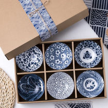 Zhengci Palace Rice Bowl Home Nordic Creative Personalized Ceramic Bowl Chinese Retro Blue and White Bowl Tableware Japanese Bowl Hand-painted