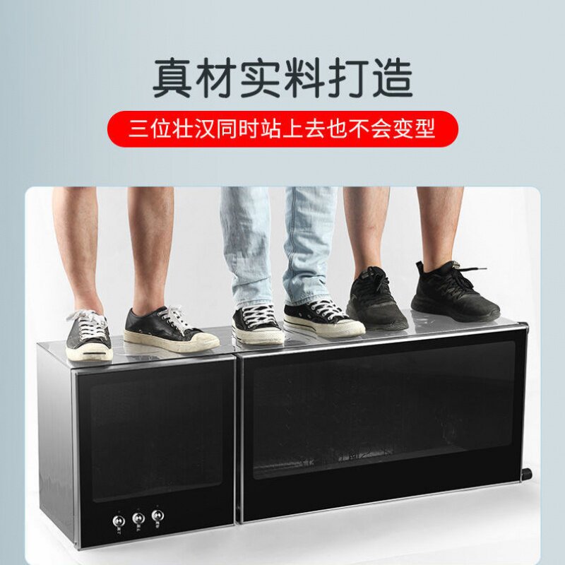 Special price little overlord disinfection cabinet household 125 degree high temperature disinfection bowl cabinet stainless steel double door cabinet mini kitchen