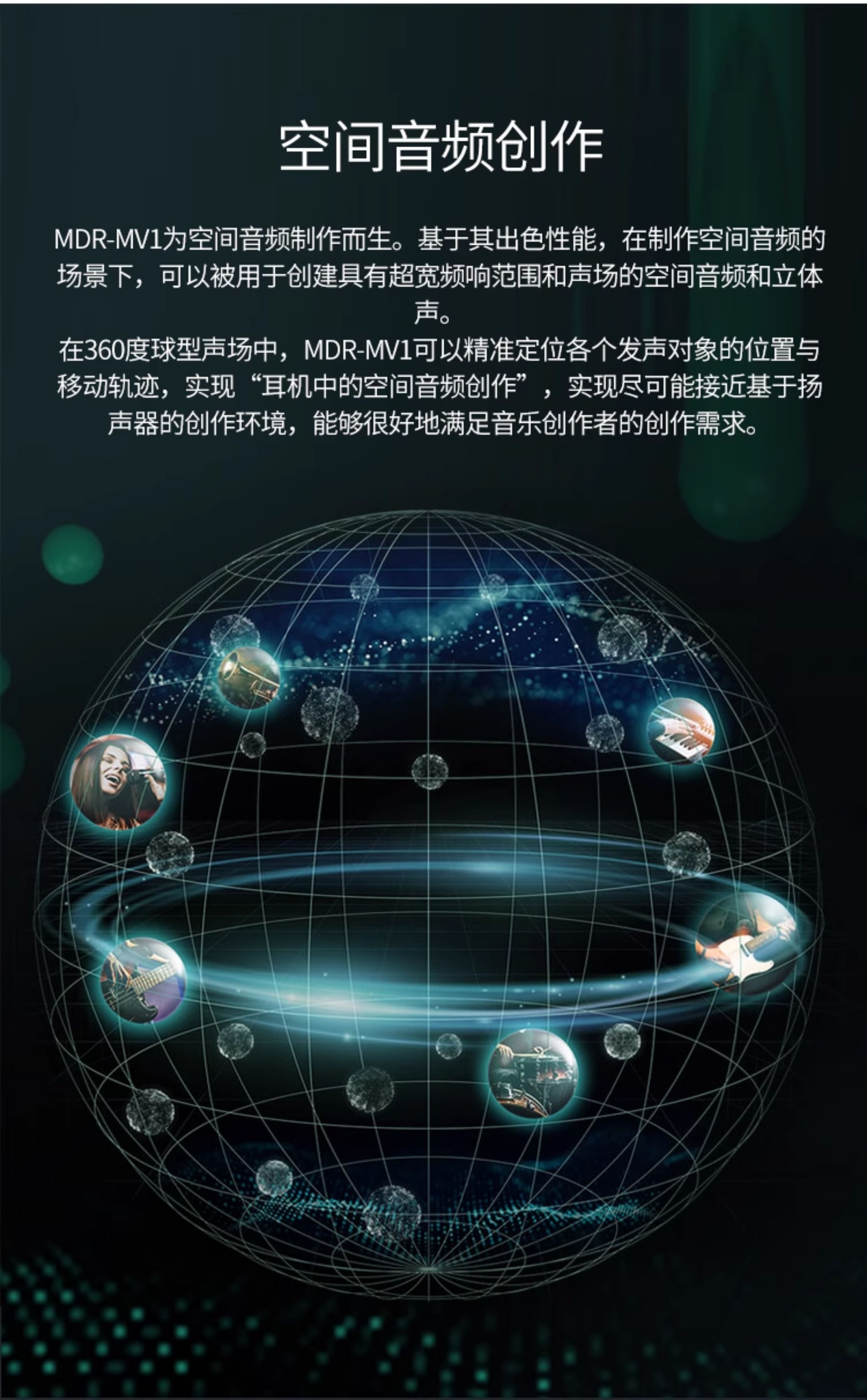MDR-MV1 专业开放式监听耳机