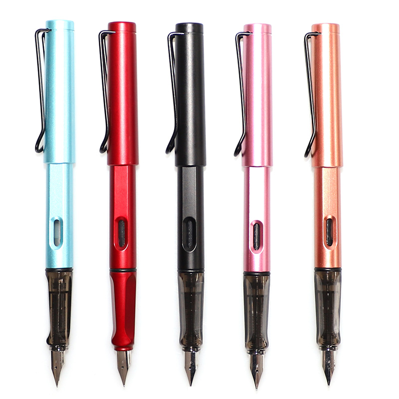 Positive Posture Pen Elementary School Students Special Adults Practice Calligraphy 0 5mm Ink Sacks Ink Office Calligraphy Hard Pen Gift Gift-giving Children Cartoon Male Girl Iridium Gold Pen Portable Pen