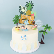 61 61 Childrens Day cake Decorative Pendulum plug-in plug-in net Red Birthday Summer Pool Party Doll Dress