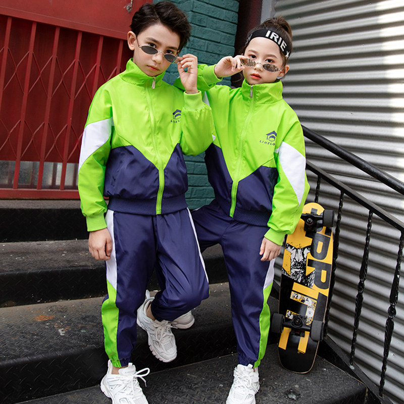 Kindergarten Garden uniforms spring and autumn clothes baseball clothes Inlan suit sports clothes children's class 3 sets of elementary school uniforms-Taobao