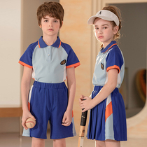 Elementary school uniforms summer class service kindergarten garden clothes summer clothes British style graduation photo clothes childrens costumes suits