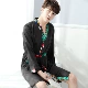 Mùa xuân và mùa thu đồ ngủ nam lụa đôi áo choàng tắm lụa nam dài tay mùa hè mỏng phần băng lụa áo choàng dịch vụ nhà đầm ngủ đẹp