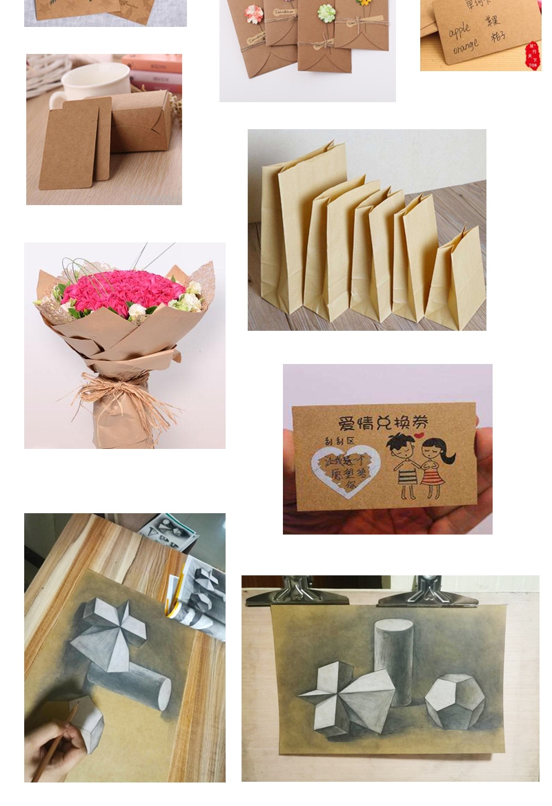 In A4 giấy retro cho trẻ em bằng tay các tông giấy mới văn phòng mẫu giáo tự làm cứng các tông gỗ bột dày thẻ - Giấy văn phòng giấy a4 500 to