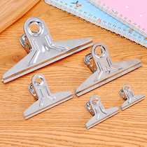 Stainless Steel Folder Iron Grip Large Medium Size Student Paper Office Supplies Clip Dovetail Clip Long Tail Ticket Clip
