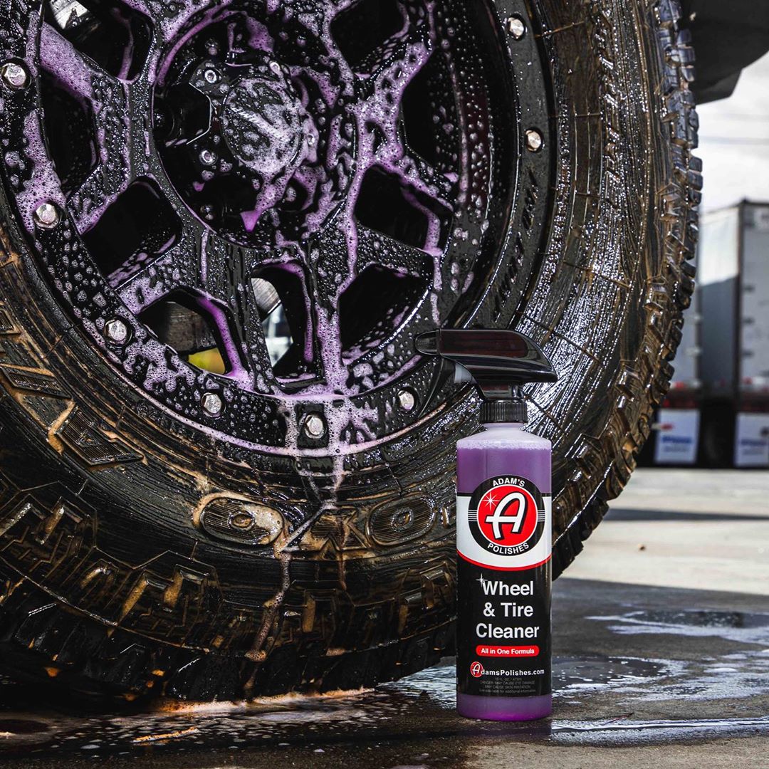 Adams ADAMS Tyre Wheel Utile Cleaner Wall to Yellow Tire Cleaner