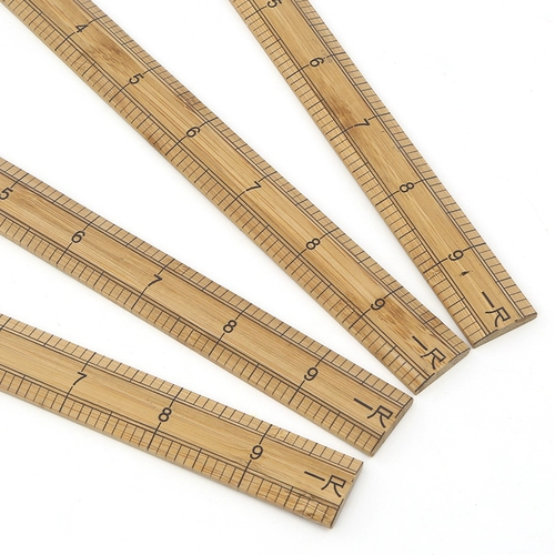 Бамбуковая линейка, 1 метрная одежда в длину одежды, правитель измерения измерения измерения измерения Городской правитель, сдвоенный двойной шкал, бамбук и утолщенный правитель древесины
