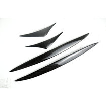 Suitable for 09-12 Genesis Coolpad carbon fiber modified eyebrow headlight eyebrow stickers eye brow stickers