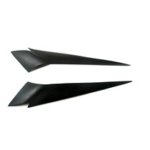 Suitable for BMW BMW X1 black resin modified eyebrow light X1 carbon fiber eyebrow light eyebrow angry eyebrow spot