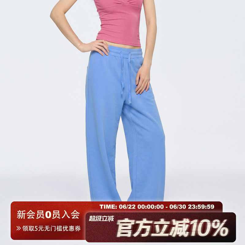 Archivum Summer Retro Versatile Low-Waist Drawstring Straight Casual Lazy Walking Sports Sweatpants Long Pants Archivum Summer Retro Versatile Low-Waist Drawstring Straight Casual Lazy Walking Sports Sweatpants Long Pants