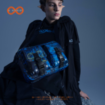 8 atheist double pocket street head fashion bag boomer movement single shoulder difference bag skew satchel men and women