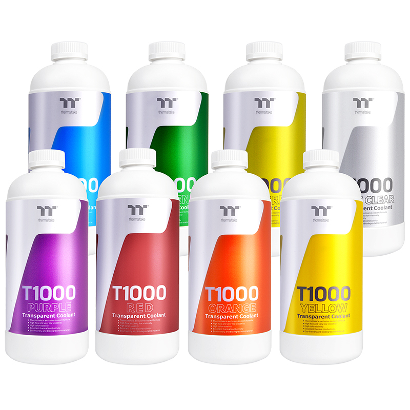 Tt Desktop Split Water Cooling Liquid T1000 Multi-Color Transparent 1L Computer Water Cooling System Liquid Uv Brand New