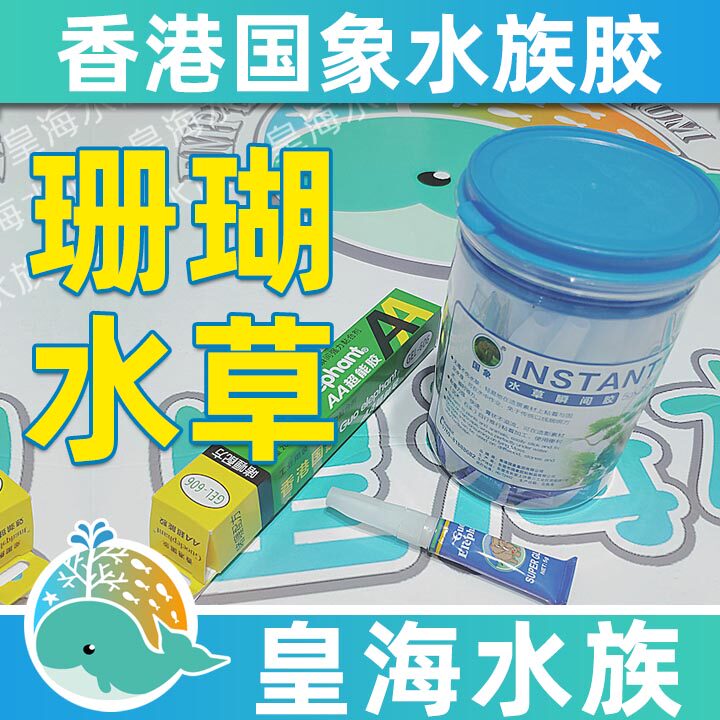 Royal Sea aquarium coral glue Hard bone broken branch water plant Moss gel Alongfa Super glue National Elephant quick-drying 20g5