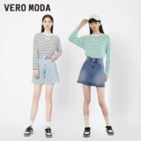 Модный лонгслив для отдыха, круглый воротник, оверсайз