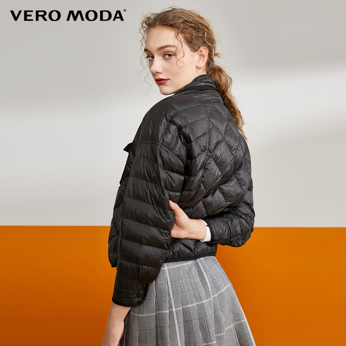 Vero Moda Debut Sig 90người da trắng vịt xuống nhẹ Xuống ăn mặc) 319.323.507