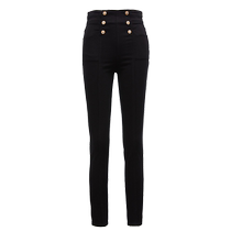 Vero Moda jeans womens 2024 early autumn new high-waisted nine-point simple commuter pencil pants