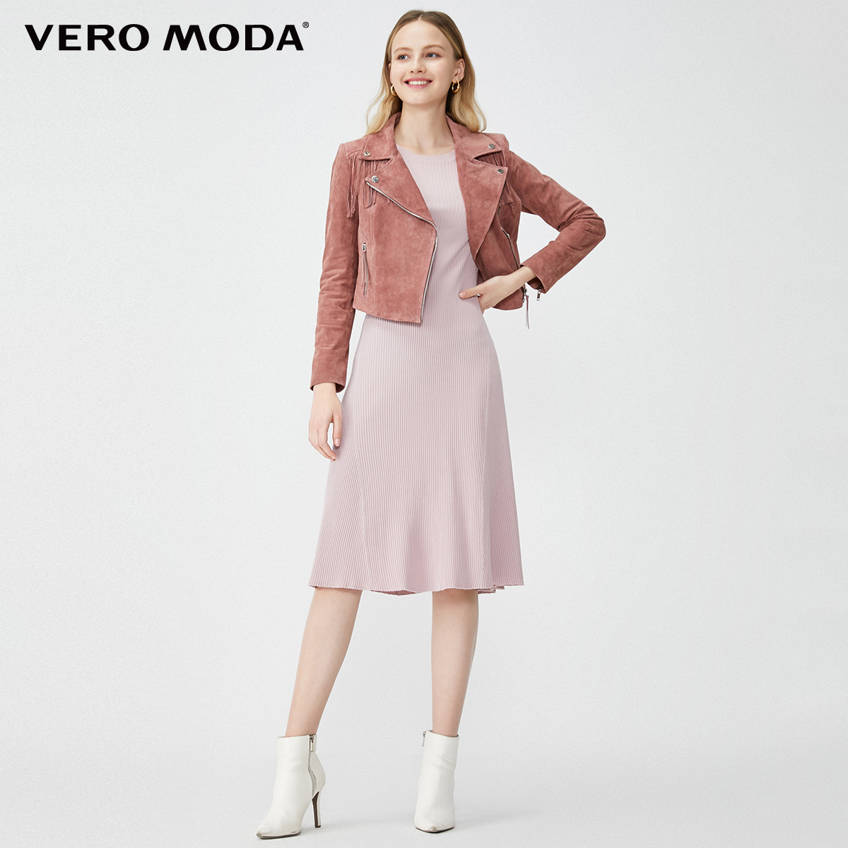 Vero Moda 2020 mùa xuân mới Pig Da Tassie trí Handsome Da Ngắn Girl) 320.110.533