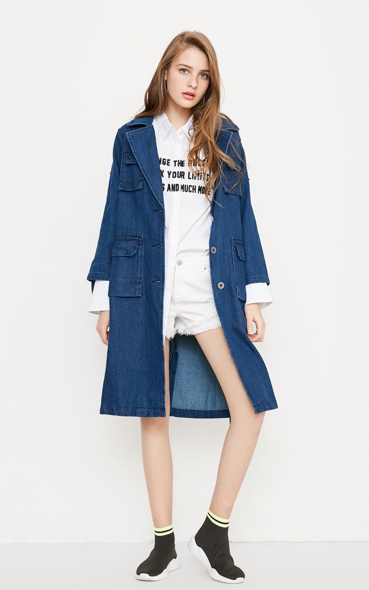 Trench pour femme VERO MODA en Coton - Ref 3225770 Image 34