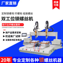 New coordinate automatic locking screw machine adsorption-type dual-station locking nut machine dual-axis automatic screwing machine