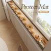 Sunflower window sill mat, bay window mat, narrow renovation window edge pad, water-absorbent protective mat, non-slip and dust-proof balcony decoration