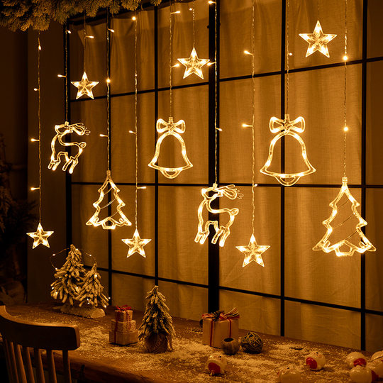 Led star lights christmas lights flashing string lights starry sky birthday atmosphere lights room bedroom decoration arrangement