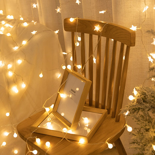 Led star lights flashing lights string lights starry decoration outdoor camping atmosphere light string birthday stall layout