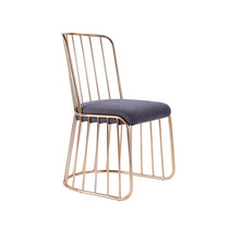 Nordic wrought iron dining hall chair modern simple casual stool creative Net red home chair negotiation office computer chair