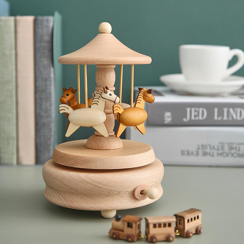 Music box music box carousel Ferris wheel hand crank gift girlfriend ceremony sense birthday gift girl