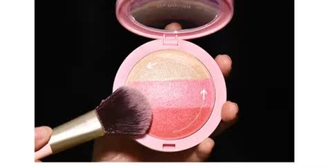 Mới BY NANDA kem tim máy 3 màu bột nở má hồng rang để tăng cường màu sắc để sửa đổi khuôn mặt người mới bắt đầu - Blush / Cochineal má hồng sivanna
