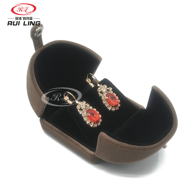 Đề nghị mới mở đôi đồ trang sức snap hộp đồ trang sức hộp lưu trữ nhẫn kết hôn hộp nhẫn hộp vòng cổ hộp vòng tay hộp - Vòng đeo tay Cuff vòng cặp