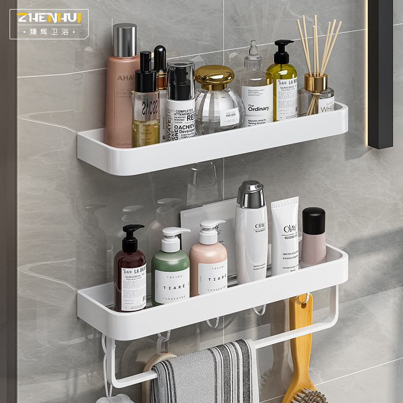 Punch-free makeup room wall hanging bathroom toilet toilet toilet toilet collection layer towel rack
