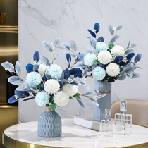 Mediterranean light luxury bouquet table floral decoration European style hand holding living room desktop decoration fake flower simulation flower decoration