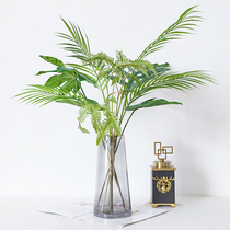 ins leaves simulation turtle back leaves Palm leaves gold plate living room creative green plant green leaves Nordic decorations fake leaves