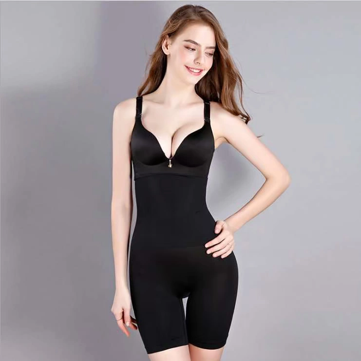 Quần gen bụng, cạp cao, một mảnh mùa hè, không cạp chun, quần liền thân, cotton nâng mông, quần corset - Quần cơ thể