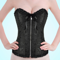 Gothic Corset Convenient Zipper Design Corset Court Corset Waist Tight Tight West Underwear 8107