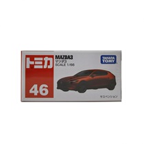 2021 Domei Card Alloy Car 46# Mazda 3 Red and White Box 156635 Genuine May New Product