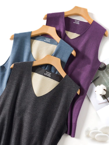 Мужской удерживающий тепло утепленный бархатный шелковый жилет, в обтяжку