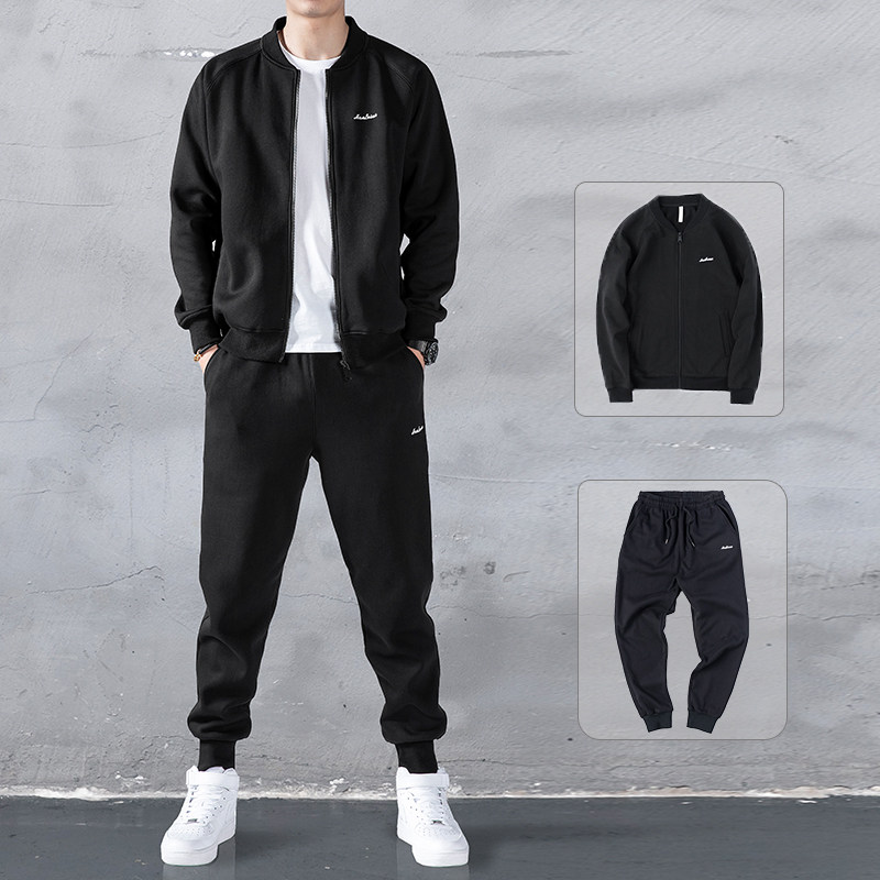 Sweatshirt men's sports suit 2022 spring autumn new trend baseball suit jacket with handsome and casual suit man tz