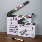 Доска для хлопушки экипажа, режиссерская доска, доска для хлопушки в кино, реквизит для фотографий на день рождения, художественные украшения и украшения, на которых можно писать.