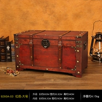 Деревянная коробка в стиле ретро — красная, большая [специальная распродажа]